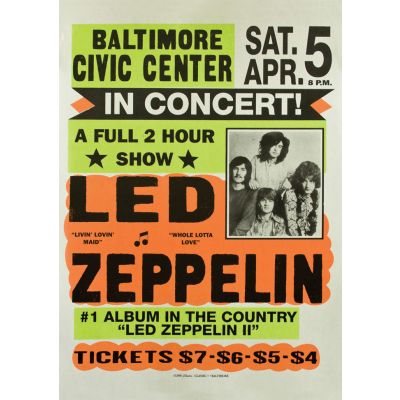 Poster Led Zeppelin in Concert