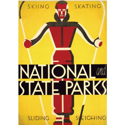 Poster Skiing Skating
