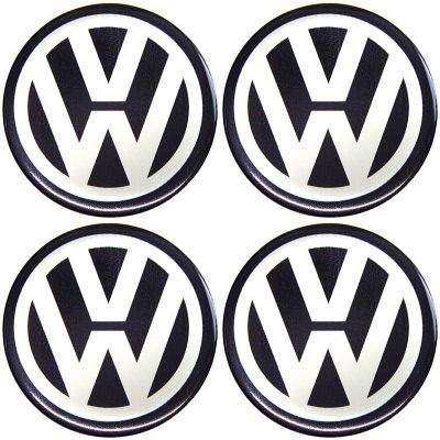 Emblema Adesivo Calota Volkswagen - Kit 4 Unid