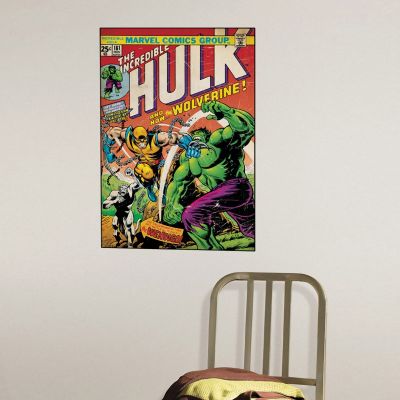 Adesivo Incrível Hulk e Volverine Capa Quadrinho