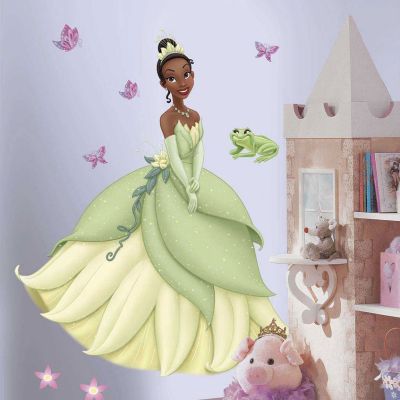 Adesivo Princesa Tiana com Borboletas 3D - Disney