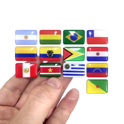Adesivo Resinado Kit Países América do Sul - 2,25 x 1,5 cm