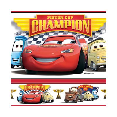 Border Removível Cars Piston Cup Champions - Disney