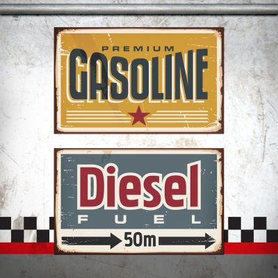 Placa Gasoline / Diesel