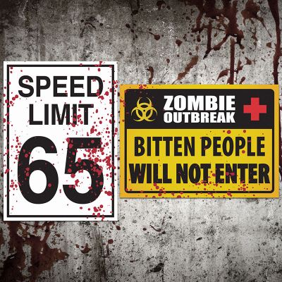 Placa Speed Limit / Zombie Outbreak